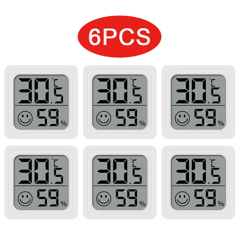 4-Pack Mini Digital Hygrometer