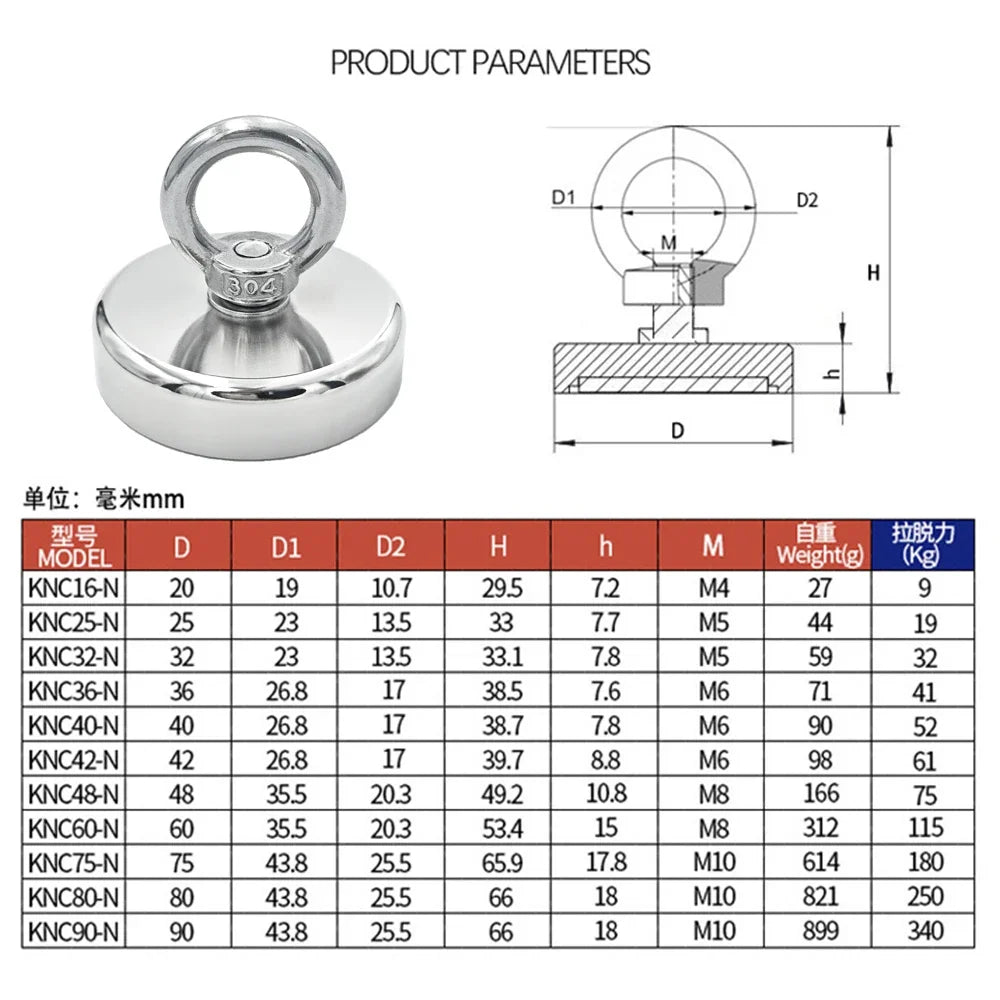 Heavy-Duty Neodymium Salvage Magnet 🧲