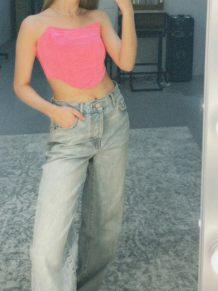 Sexy Backless Corset Crop Top 🔥