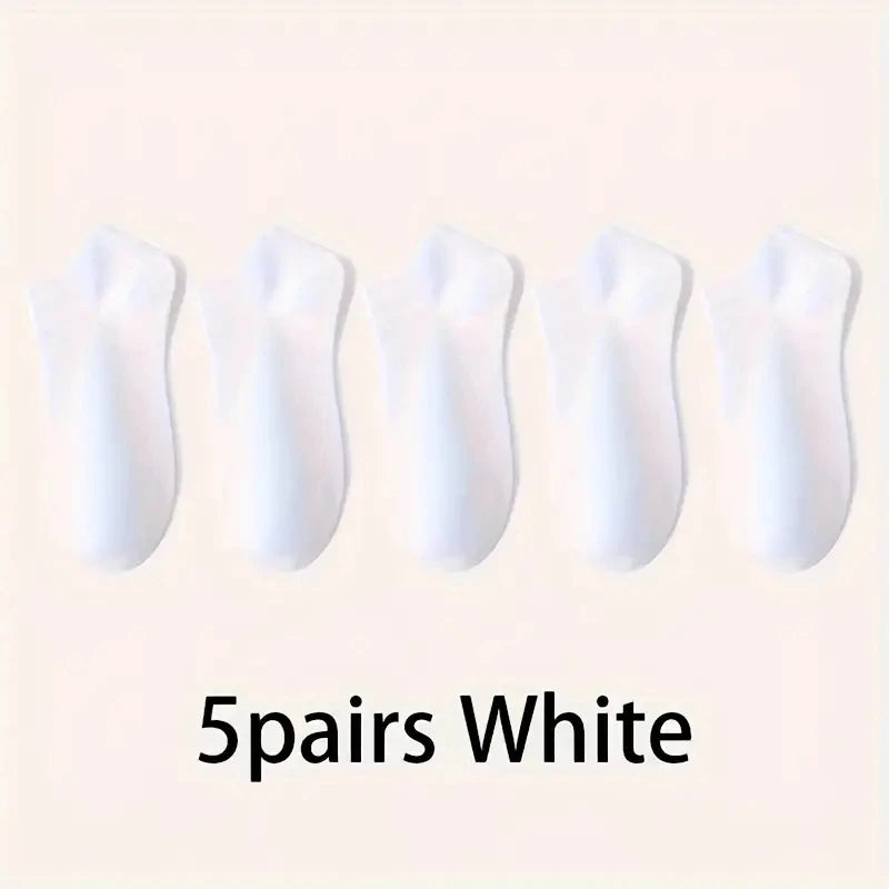 5/10-Pack Unisex Comfort-Fit Ankle Socks For All, Breathable