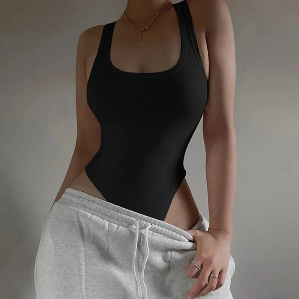 Sleeveless Casual Street Bodice ClubWear