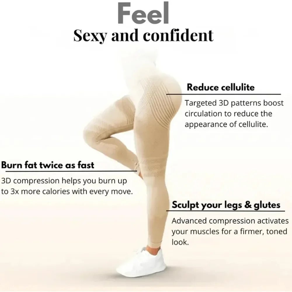 Anti-Cellulite 3D Butt-Lifting Leggings 🏆