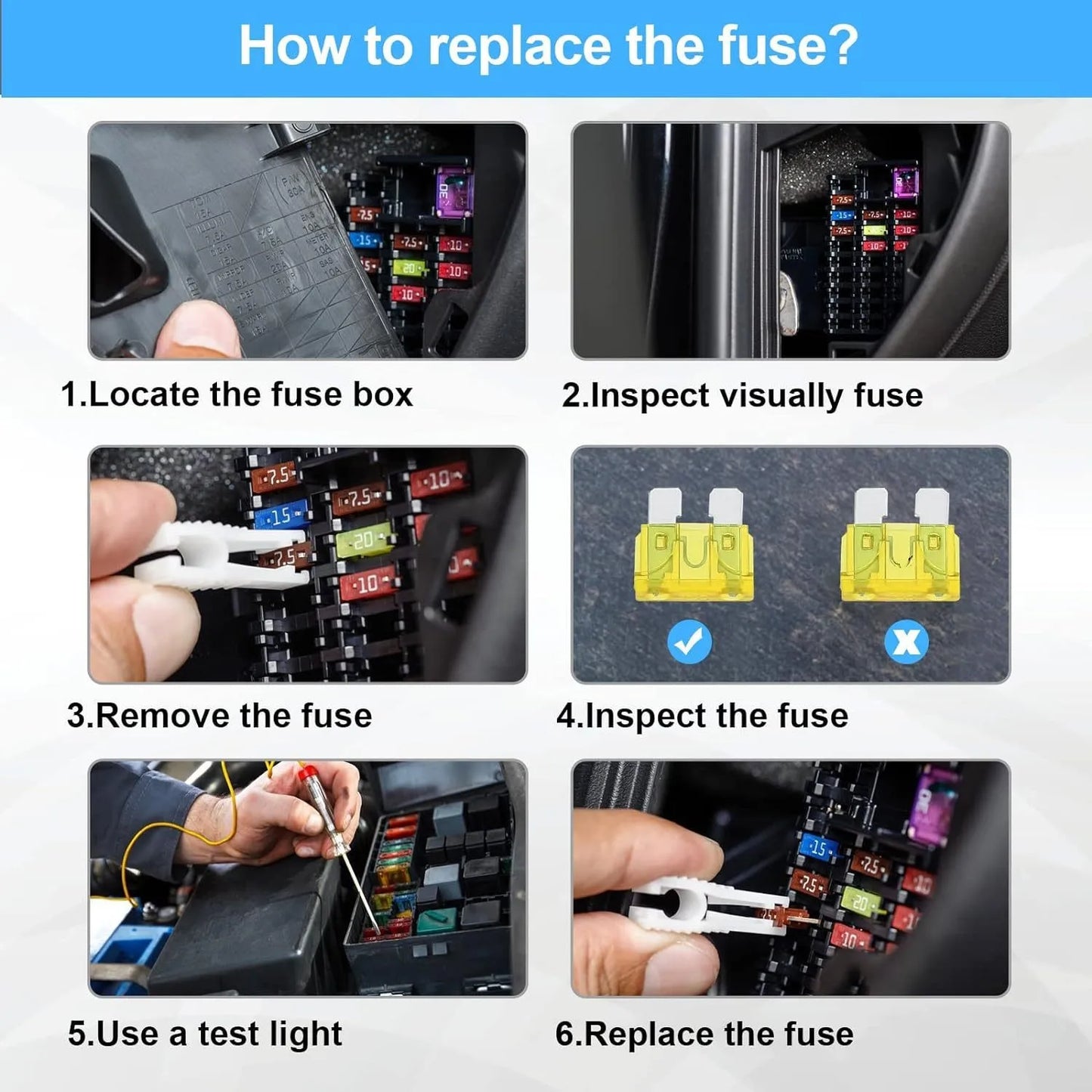 Car Blade Fuse Assortment Kit ⚡
