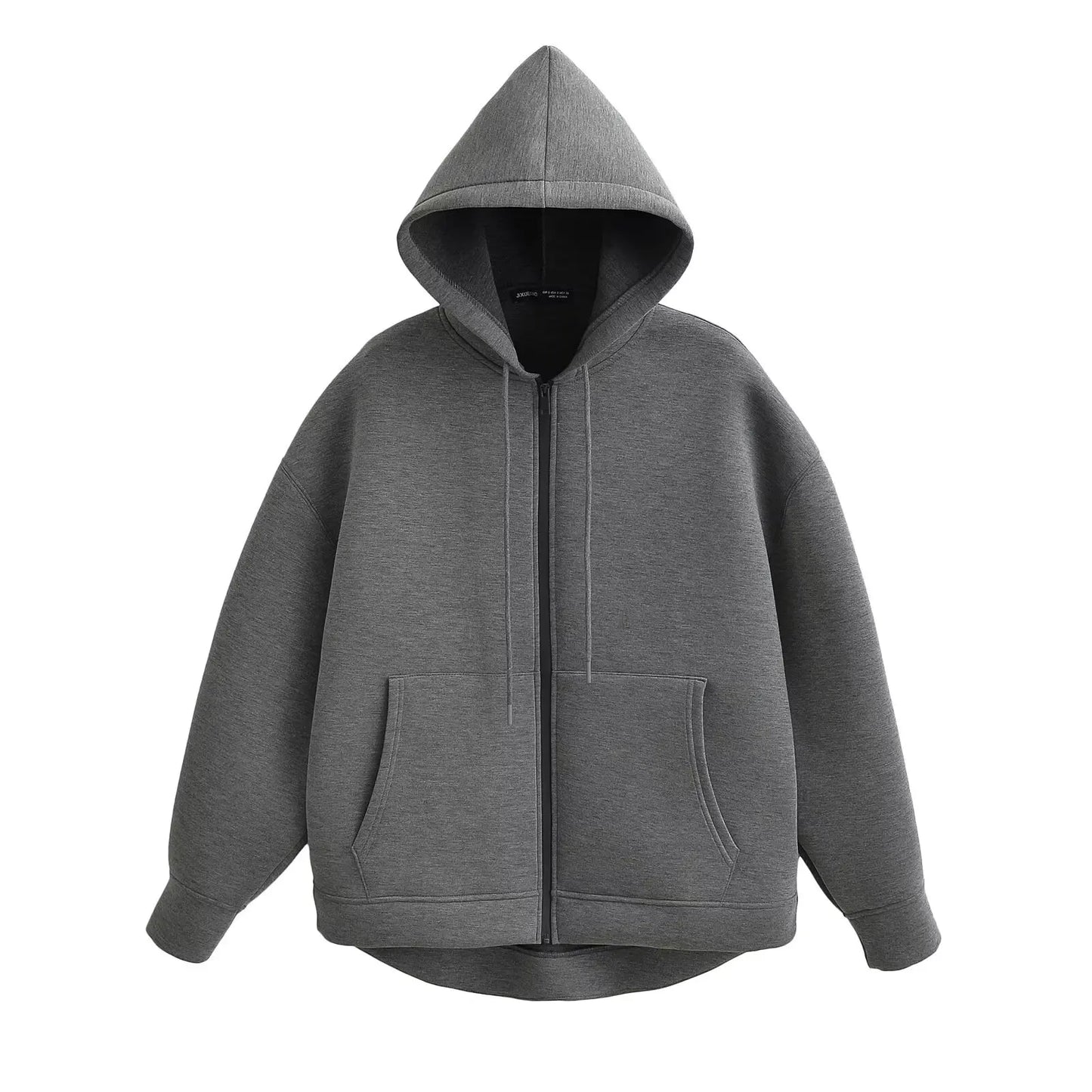 Zip Hoodie with Big Pocket