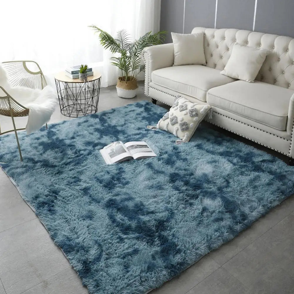 Fluffy Tie-Dye Kids Rug