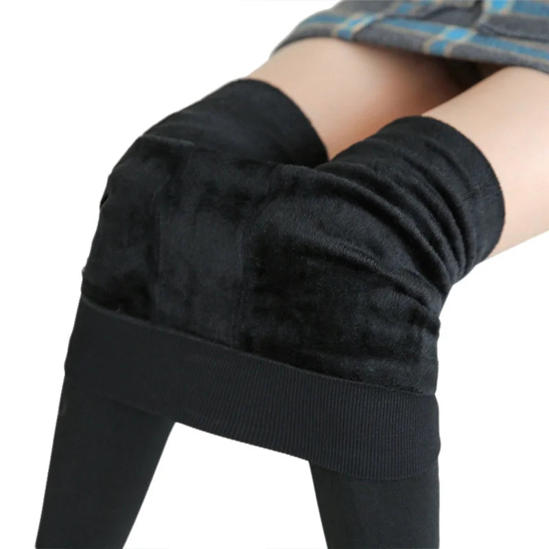Velvet High-Waist Winter Leggings ❄️