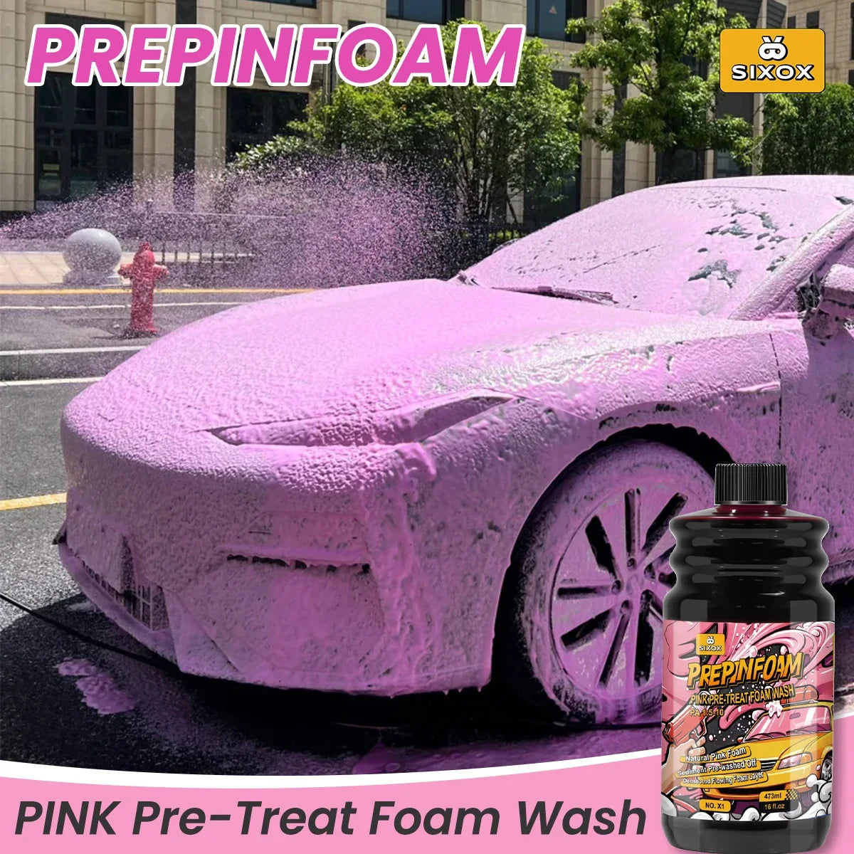 Pink Magic Car Wash Shampoo 🌸