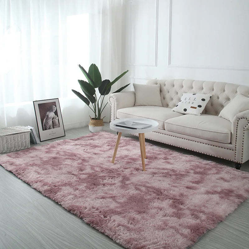 Fluffy Tie-Dye Kids Rug