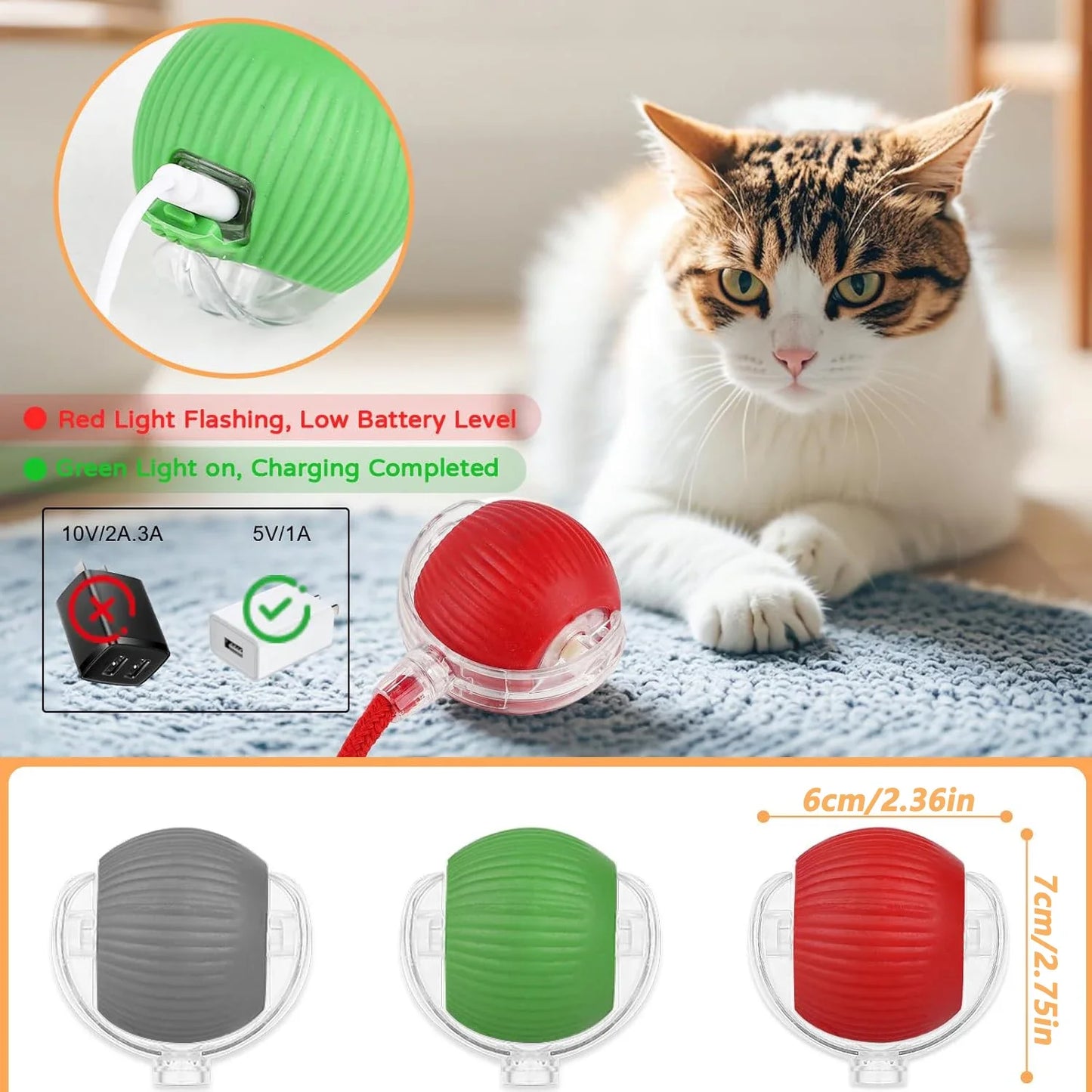 Smart Rolling Pet Ball 🐾