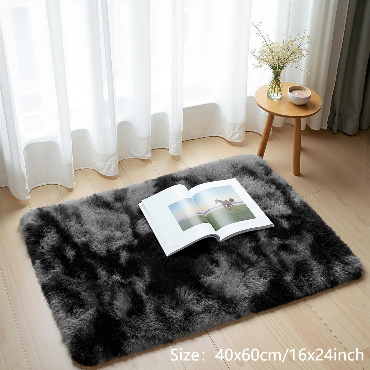 Fluffy Tie-Dye Kids Rug