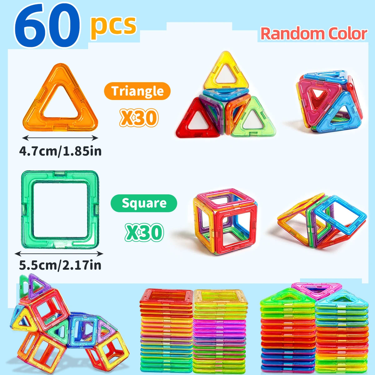Magnetic Building Blocks Set 🧲