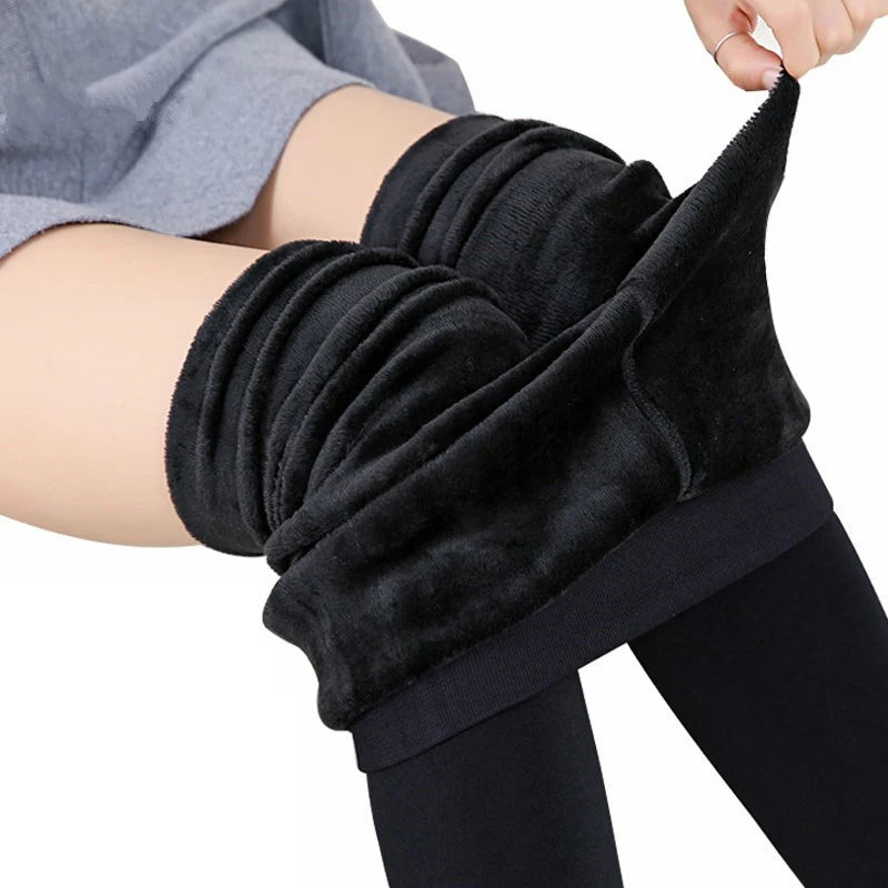 Velvet High-Waist Winter Leggings ❄️