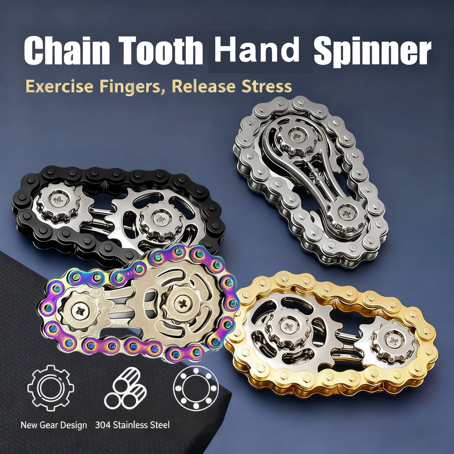 Gear Chain Fidget Spinner