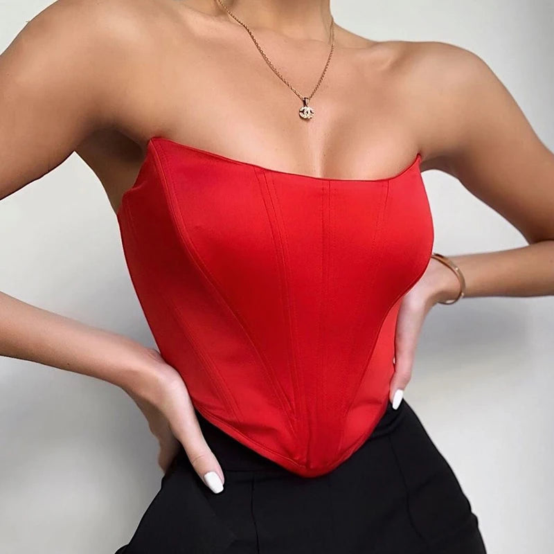 Sexy Backless Corset Crop Top 🔥