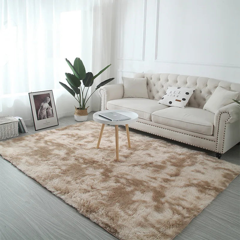 Fluffy Tie-Dye Kids Rug