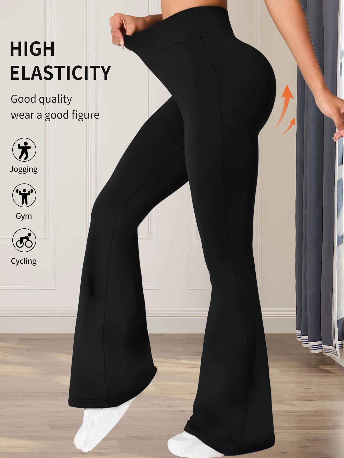 High Waist Flared Wide Leg Pants