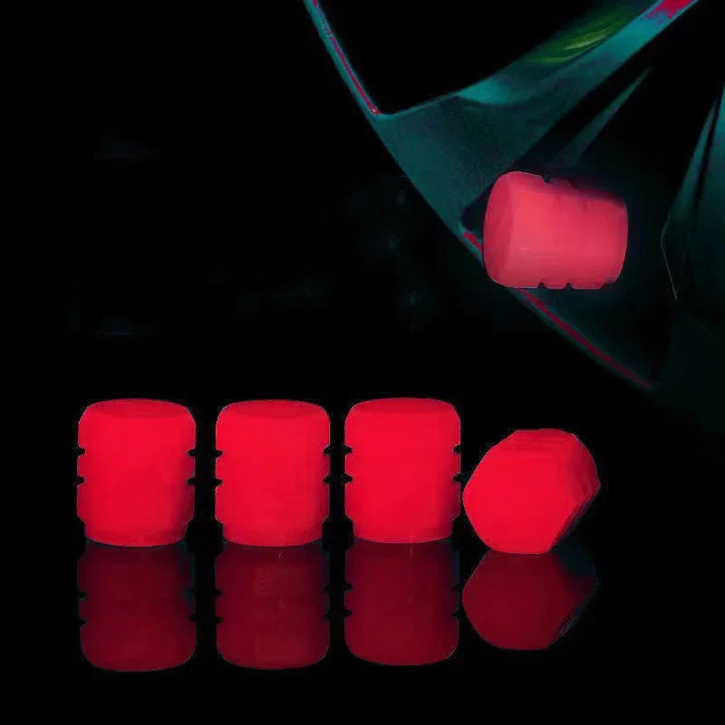 Glow-in-the-Dark Tire Valve Caps 🔵