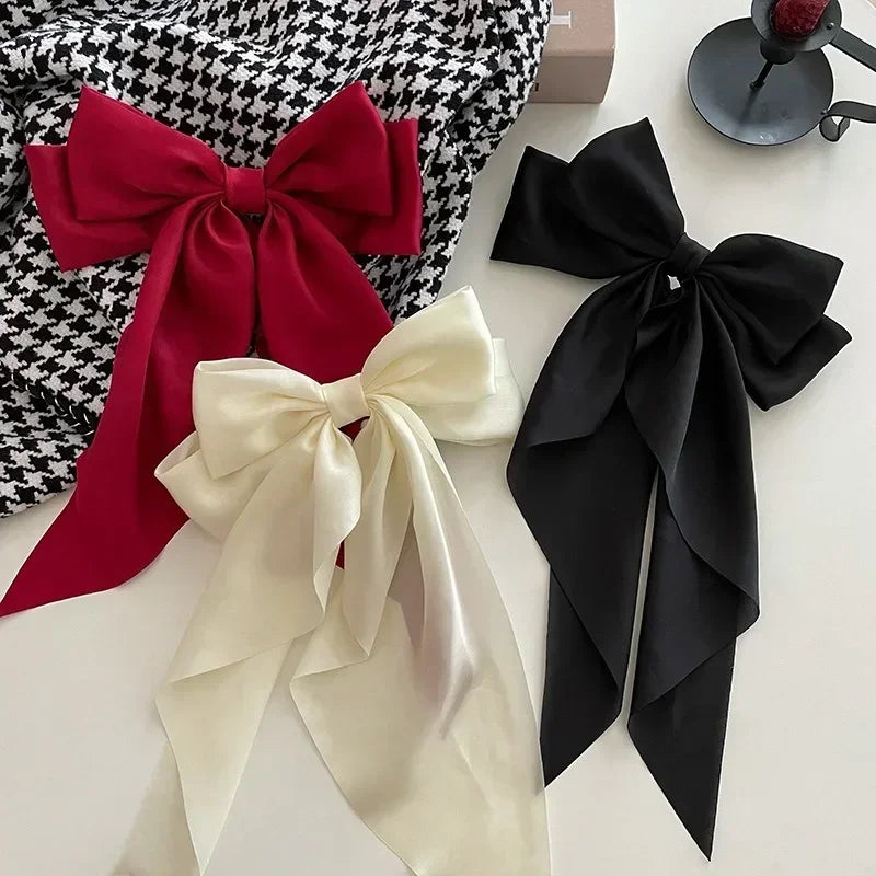 Satin Bow Hair Clips ✨
