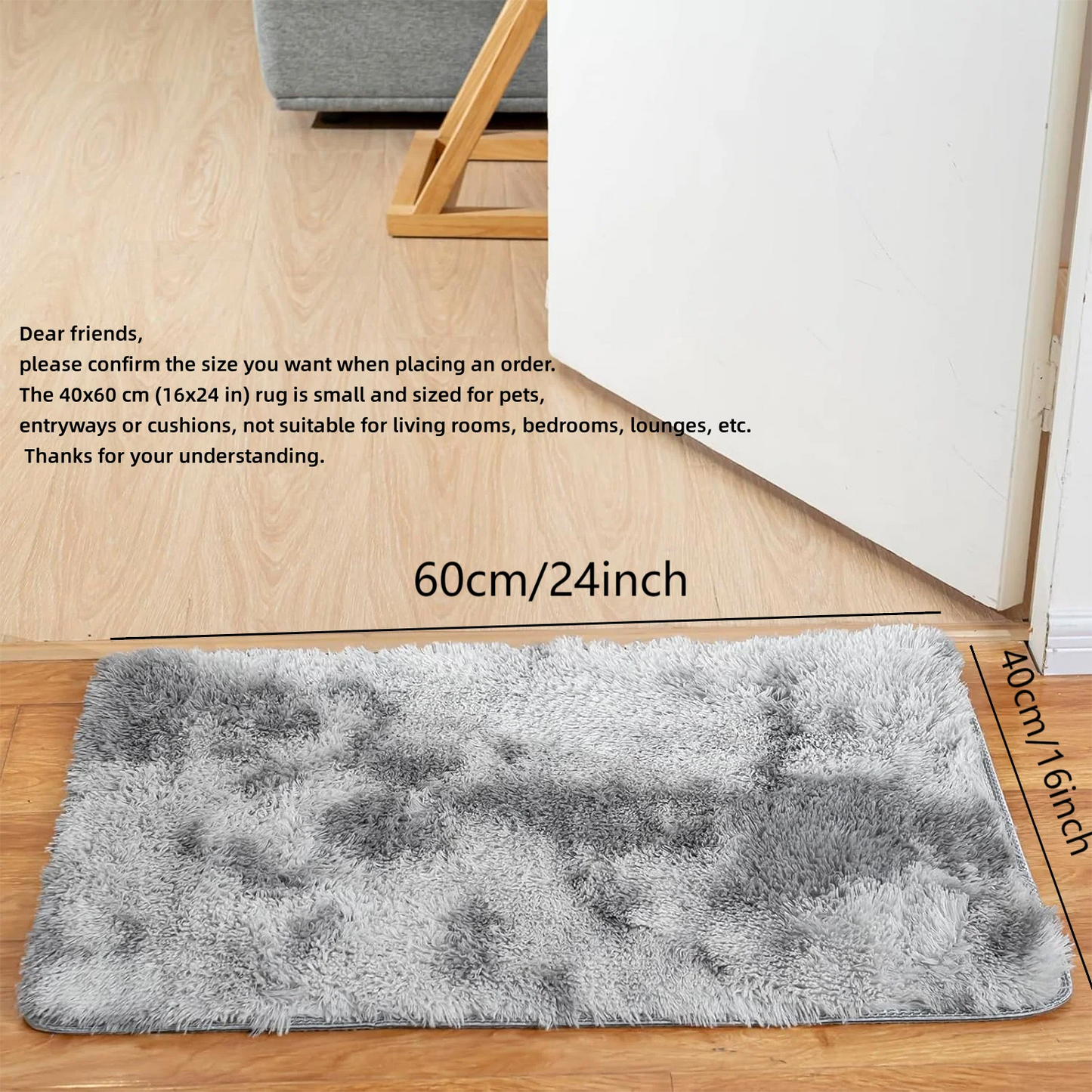 Fluffy Tie-Dye Kids Rug