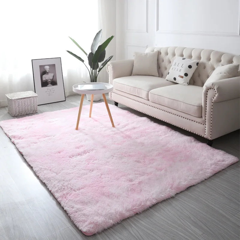 Fluffy Tie-Dye Kids Rug