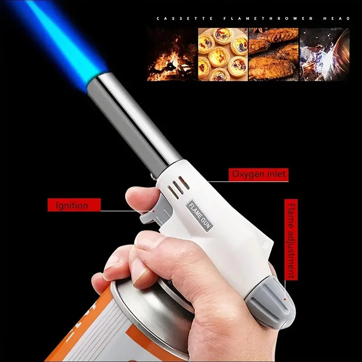 Professional Butane Torch for Camping & Cooking 🔥
