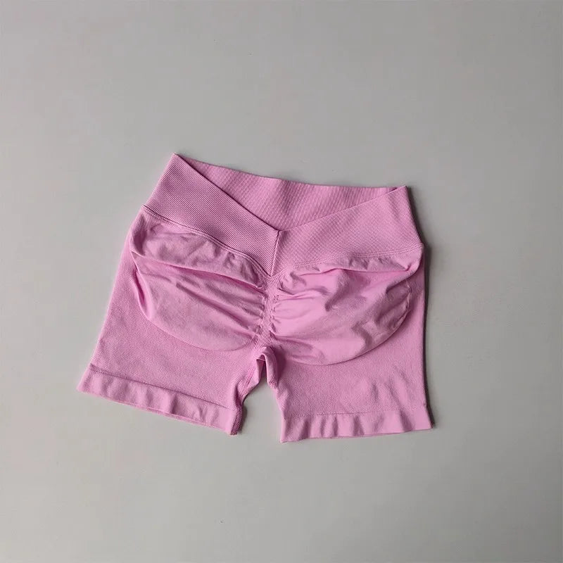 High-Waist Seamless Yoga Shorts 💪