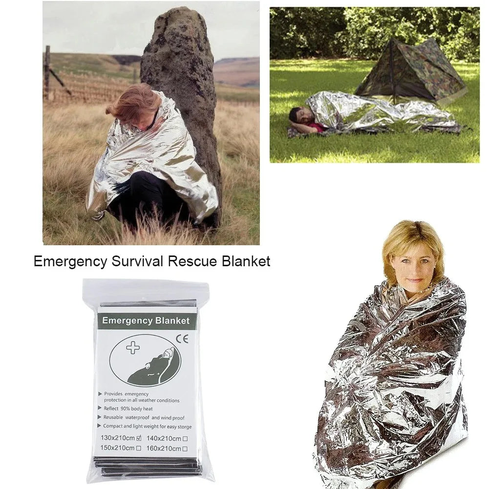 🌿 Emergency Thermal Blanket – Mylar Survival