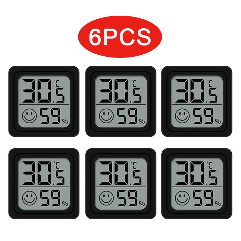 4-Pack Mini Digital Hygrometer