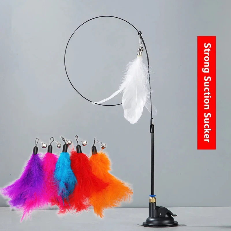 Feather Bell Cat Teaser Wand 🐱