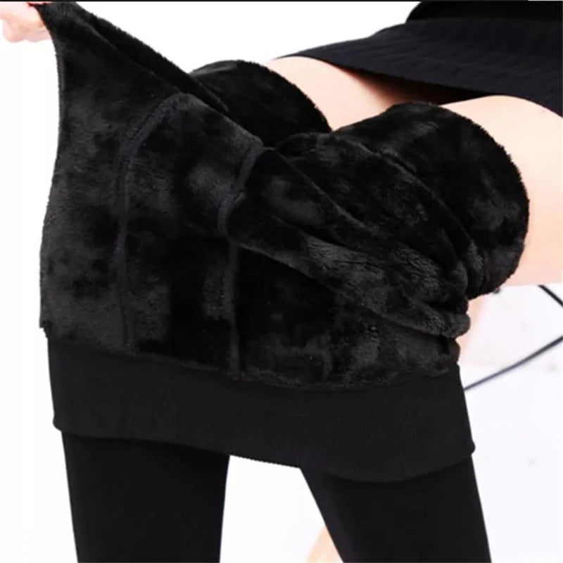 Velvet High-Waist Winter Leggings ❄️