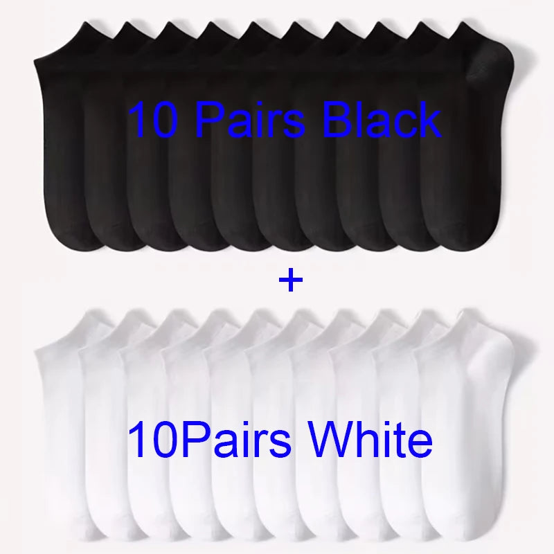 5/10-Pack Unisex Comfort-Fit Ankle Socks For All, Breathable