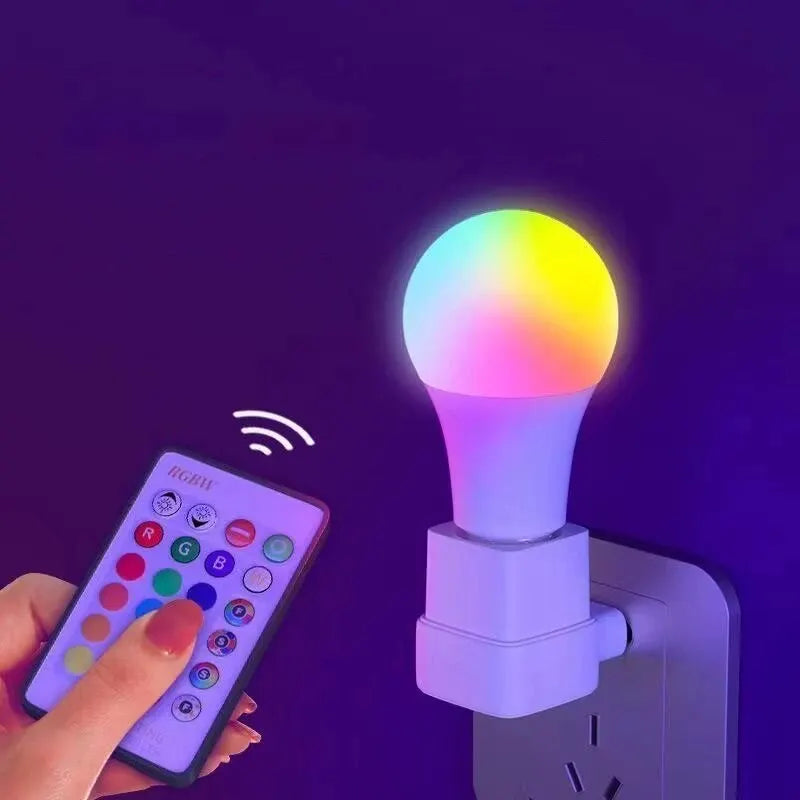 16-Color RGB LED Bulb E27 💡