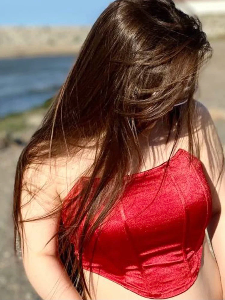 Sexy Backless Corset Crop Top 🔥