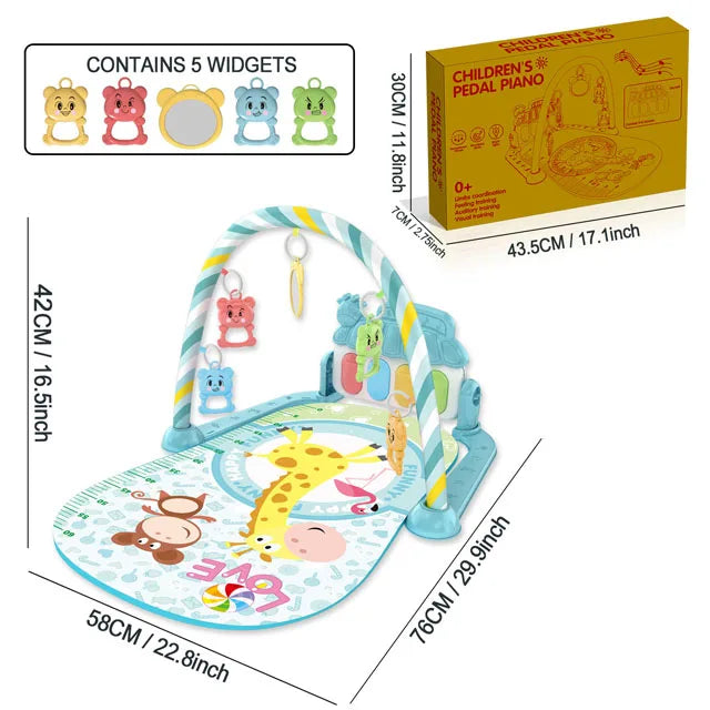 🎹 Baby Music Play Mat – Piano Keyboard Gym