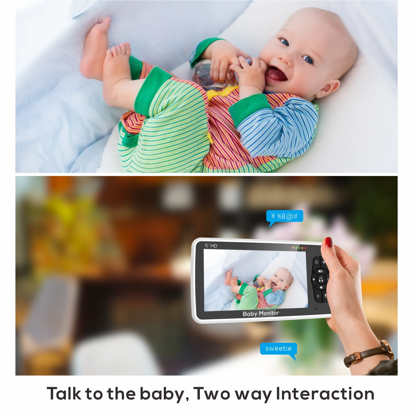 Baby Monitor 5" Camera & Audio 👶