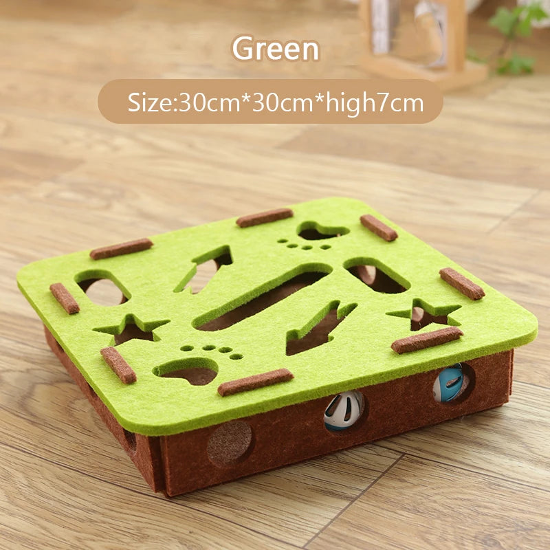 Cat Puzzle Maze Felt Box Toy 🐈