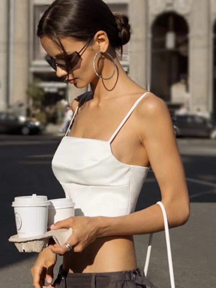 Lace-Up Spaghetti Strap Cami Top 🤍