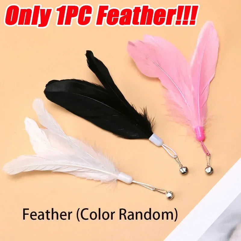 Feather Bell Cat Teaser Wand 🐱