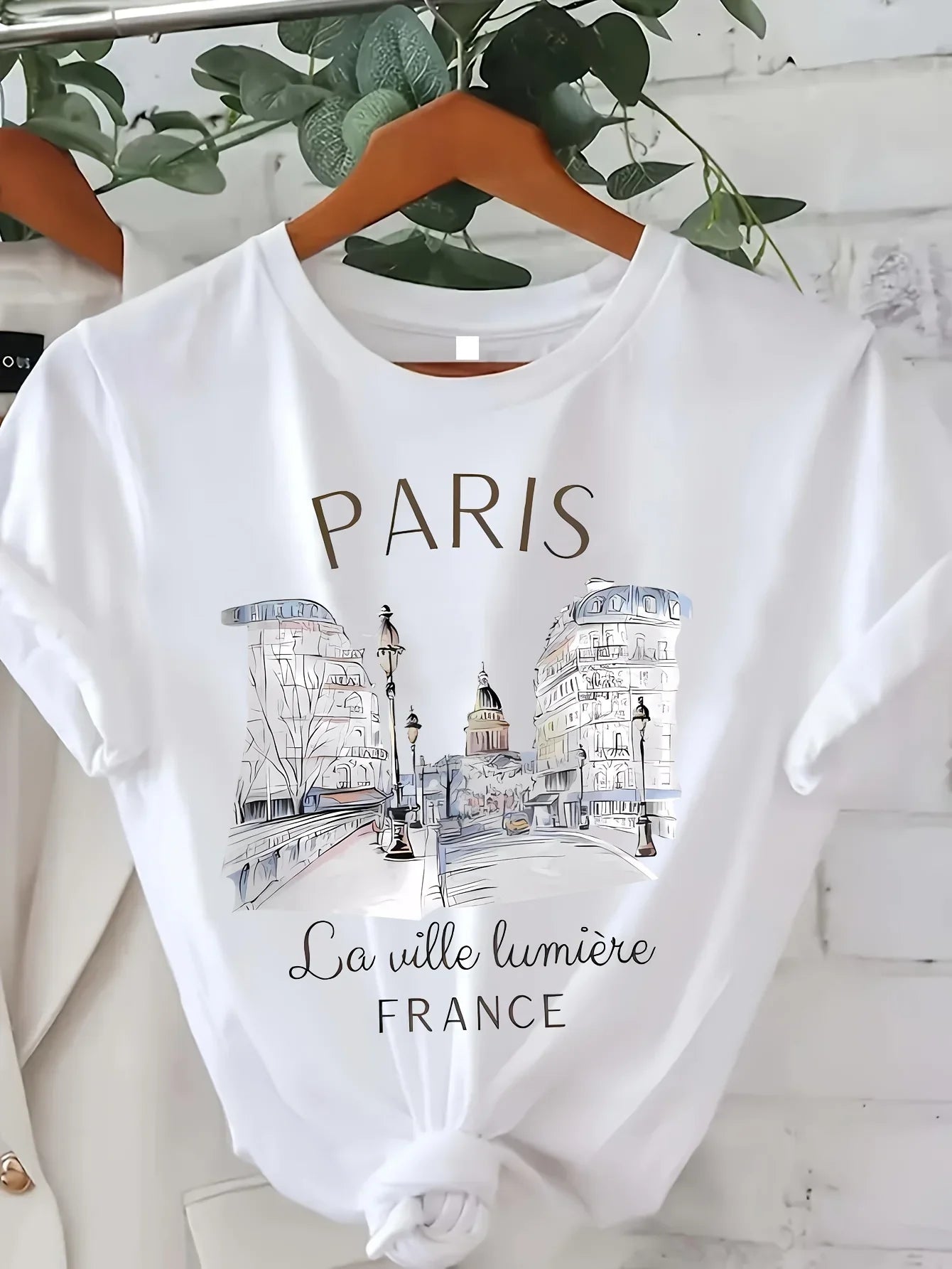 Paris Print Casual T-Shirt 🗼