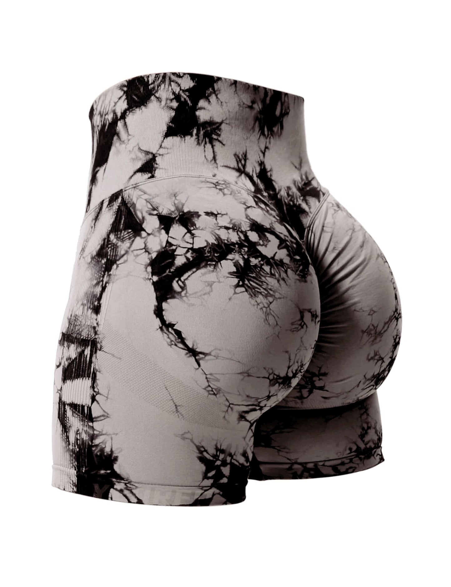 Tie-Dye Seamless High-Waist Shorts 🌈