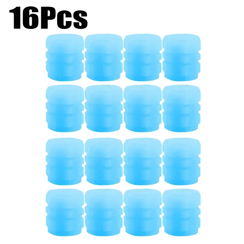 Glow-in-the-Dark Tire Valve Caps 🔵