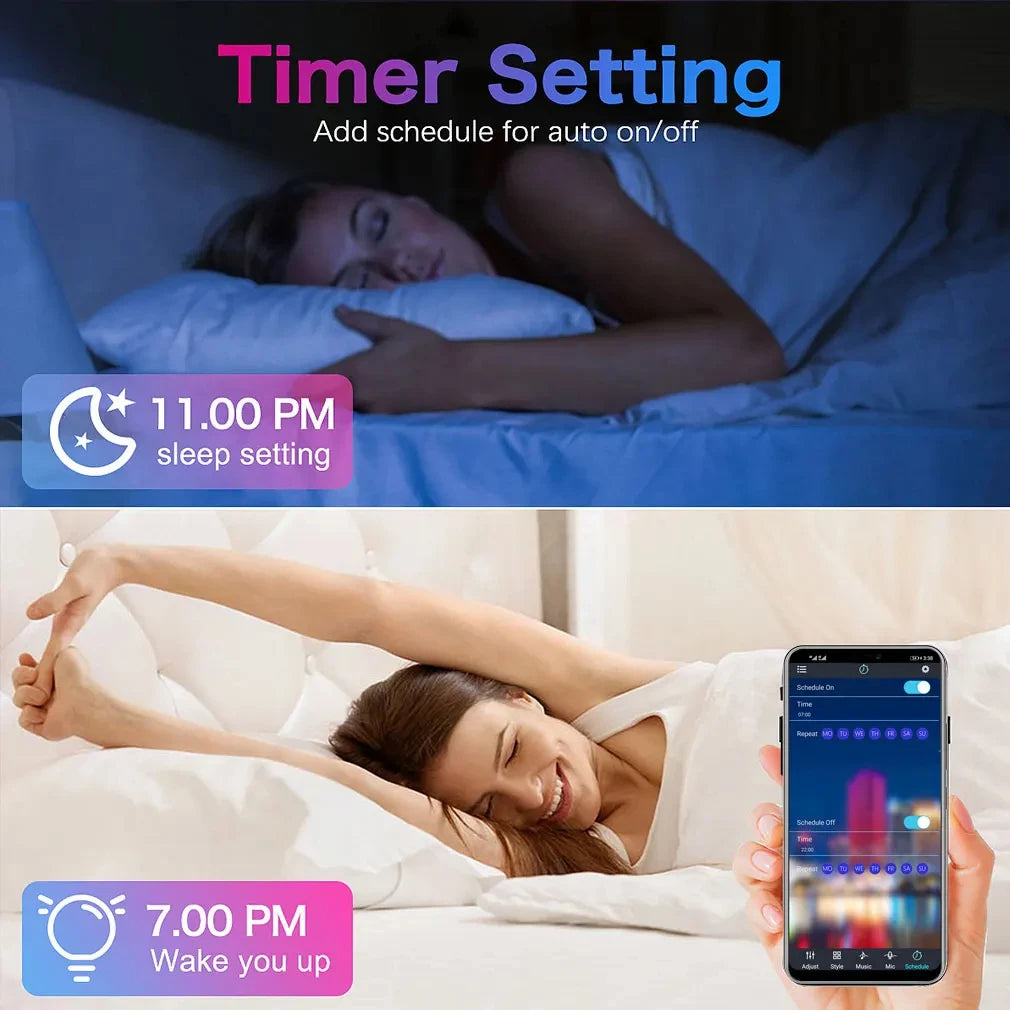 100ft Color Changing LED Strip Lights 🌈